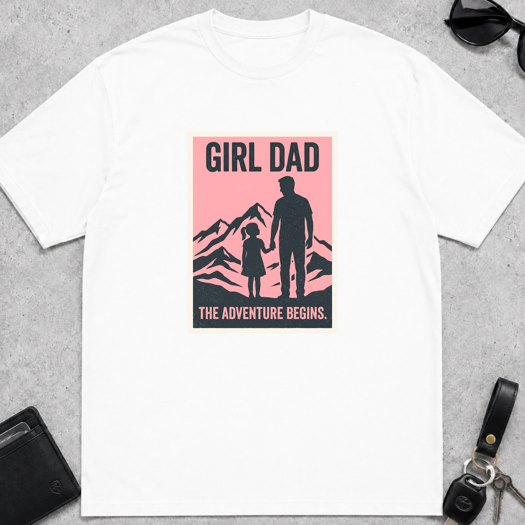 Girl Dad Adventure Begins T-Shirt