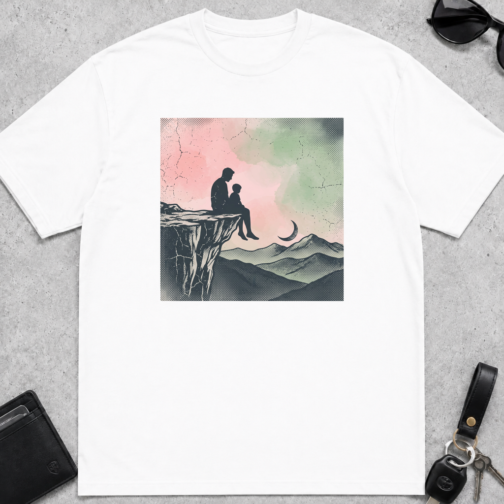 Dad Child Sunset T-Shirt