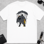 Dad Protecting Child From Rain T-Shirt