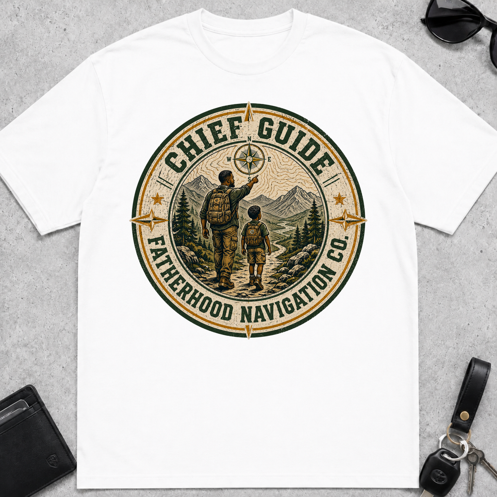 Chief Guide Fatherhood Navigation T-Shirt