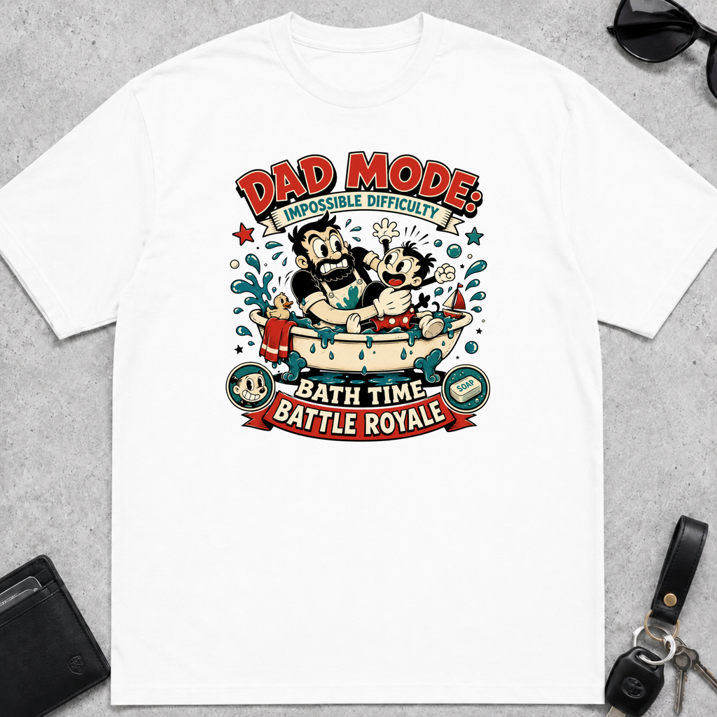 Dad Mode Bath Time T-Shirt