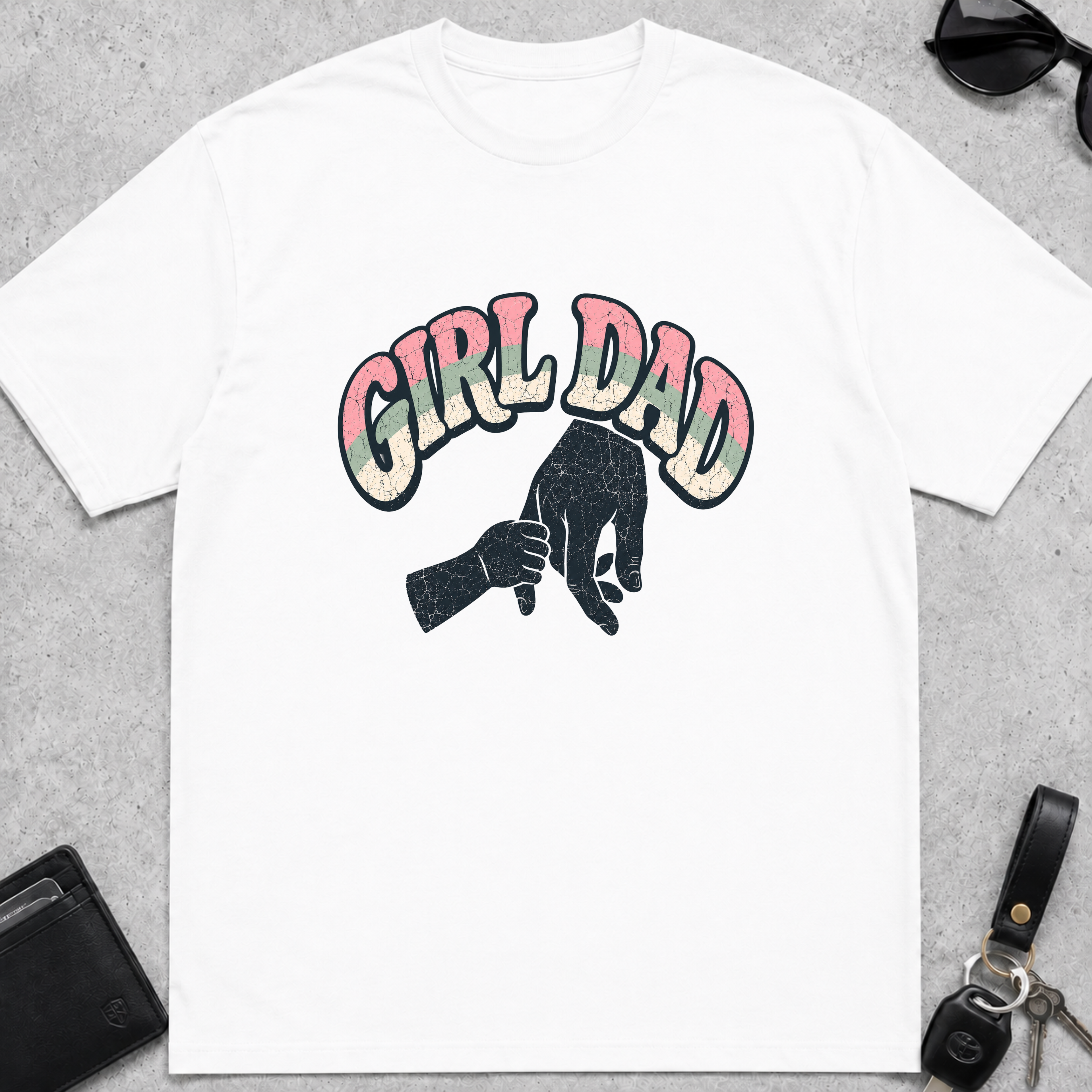 Girl Dad Pinky Grab T-Shirt